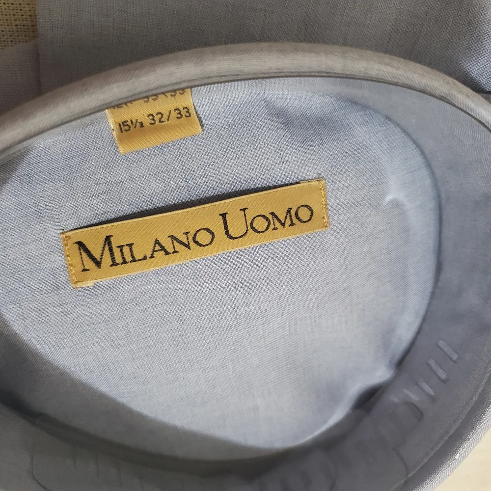 Blue Milano Uomo Button Down - Picture 5 of 5
